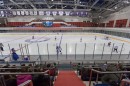 На малой арене МКРСК "Чижовка-Арена" предприятием "ПАЛАМИ" установлено полноцветное видеотабло и система судейства соревнований по хоккею.