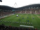 В Борисове открылся самый современный футбольный стадион в Беларуси. Компания "ПАЛАМИ" оснастила стадион двумя полноцветными видеотабло и системой судейства.