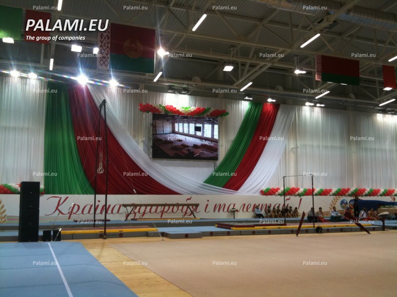 В Могилеве прошло официальное открытие зала гимнастики, где установлено полноцветное светоджиодное видеотабло прроизводства предприятия "ПАЛАМИ"