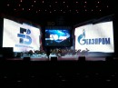 Оформление сцены светодиодными экранами для торжественного мероприятия, посвященного празднованию 50-летия ОАО "Белтрансгаз"