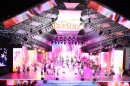 Состоялись очередные "Дожинки-2011" в г. Молодечно. Компанией "ПАЛАМИ" была выполнена компоновка сцены с применением гибких светодиодных сеток и нескольких светодиодных экранов